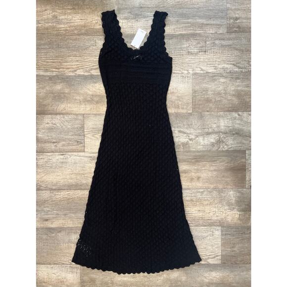 RARE!!! MANGO BLOGGER FAVE!!! Openwork Knit Maxi Dress NWT - Picture 16 of 16